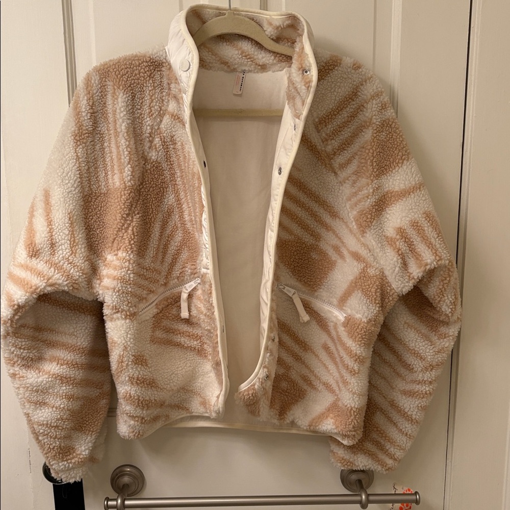 NWT Free People Movement Rocky Ridge Fleece Jacket - Snow - Picture 12 of 16
